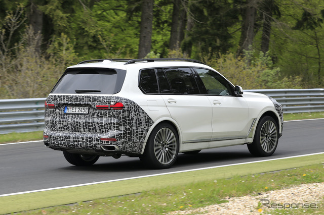 BMW X7 改良新型プロトタイプ(スクープ写真)