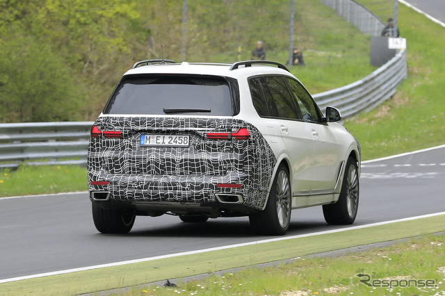 BMW X7 改良新型プロトタイプ(スクープ写真)