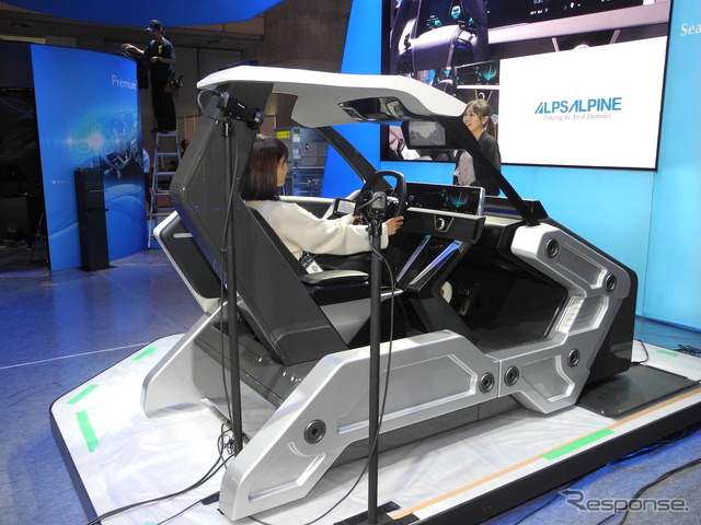 アルプスアルパインが展示した未来のコックピット(CEATEC 2019)