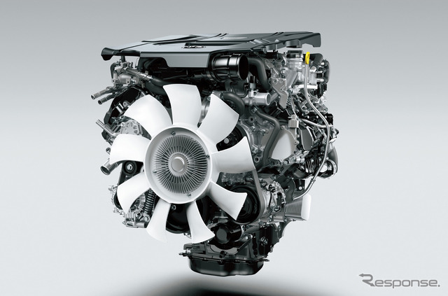 トヨタ ランドクルーザー 新型のV6ディーゼル ツインターボエンジン