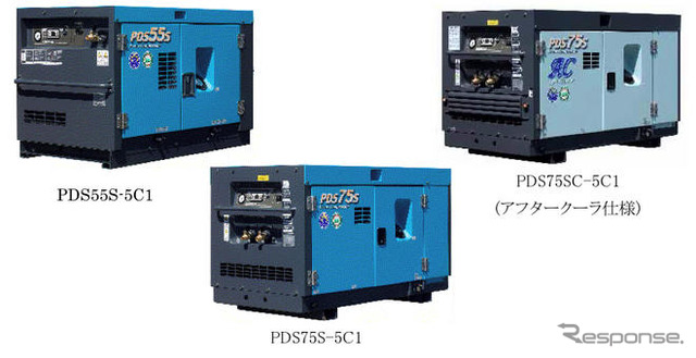 北越工業、小型コンプレッサをモデルチェンジ…第3次排ガス規制対応