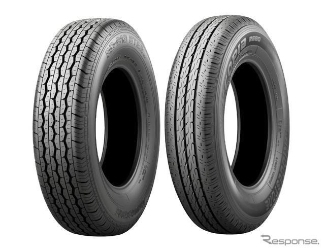 ブリヂストン RD-613スチール（左）とECOPIA R680