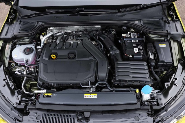 VW ゴルフ 新型(eTSI Style)の1.5リットルエンジン