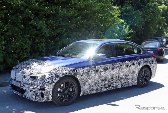 BMW 3シリーズ EV プロトタイプ(スクープ写真)