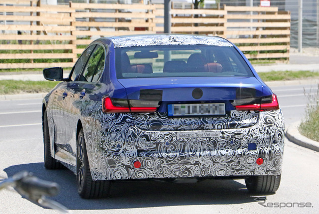 BMW 3シリーズ EV プロトタイプ(スクープ写真)