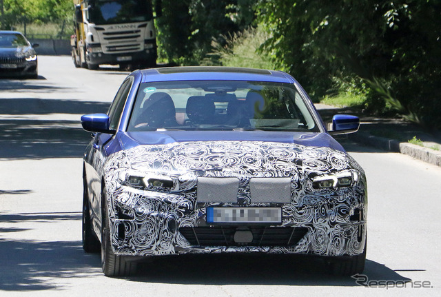 BMW 3シリーズ EV プロトタイプ(スクープ写真)