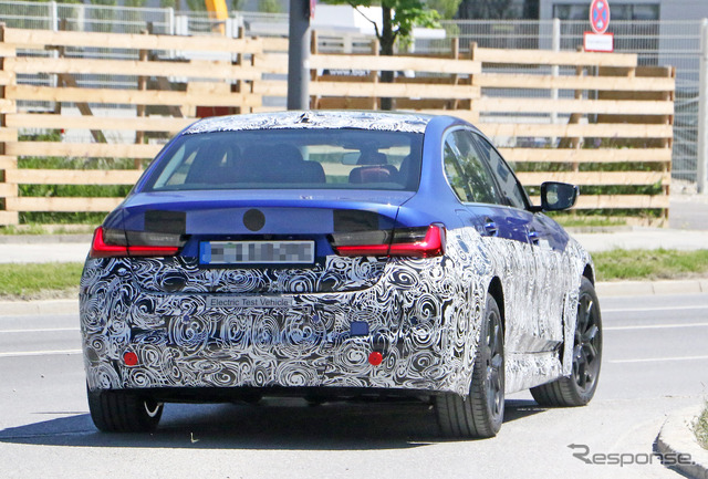 BMW 3シリーズ EV プロトタイプ(スクープ写真)