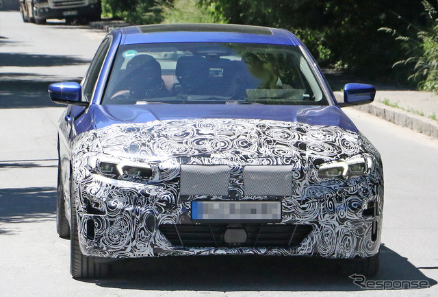 BMW 3シリーズ EV プロトタイプ(スクープ写真)