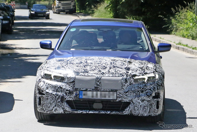 BMW 3シリーズ EV プロトタイプ(スクープ写真)