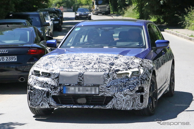 BMW 3シリーズ EV プロトタイプ(スクープ写真)