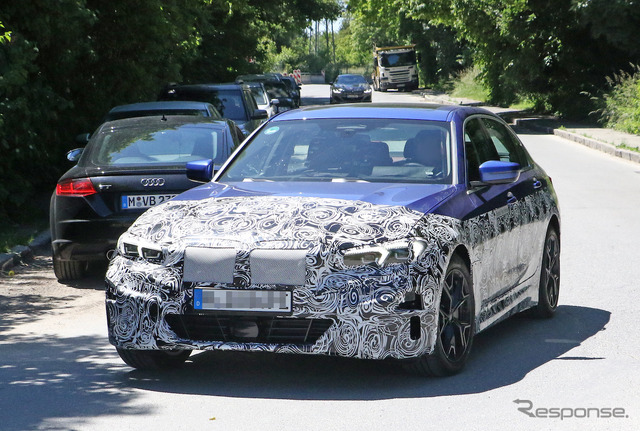 BMW 3シリーズ EV プロトタイプ(スクープ写真)