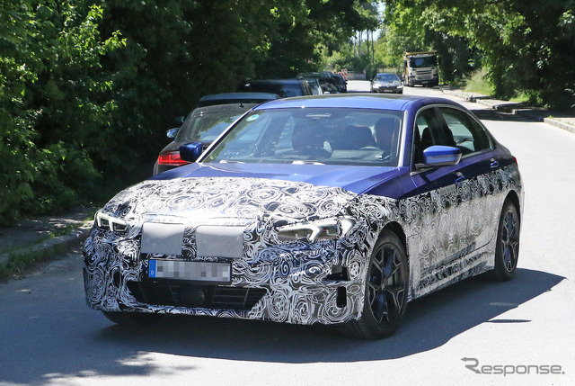 BMW 3シリーズ EV プロトタイプ(スクープ写真)