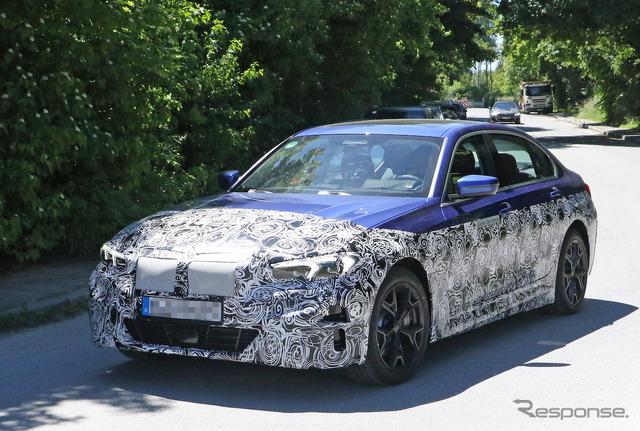 BMW 3シリーズ EV プロトタイプ(スクープ写真)