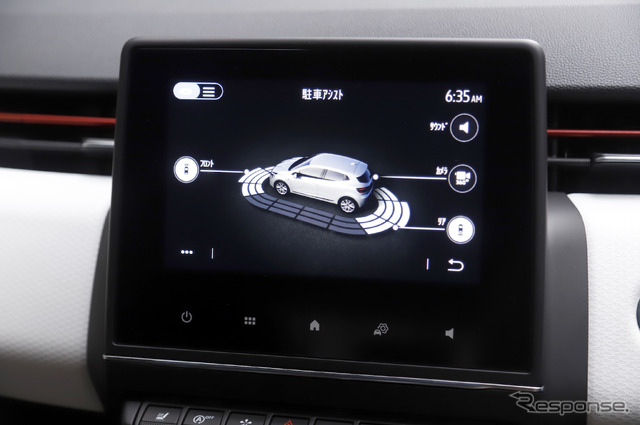ルノー ルーテシア 新型試乗 パーキングセンサー