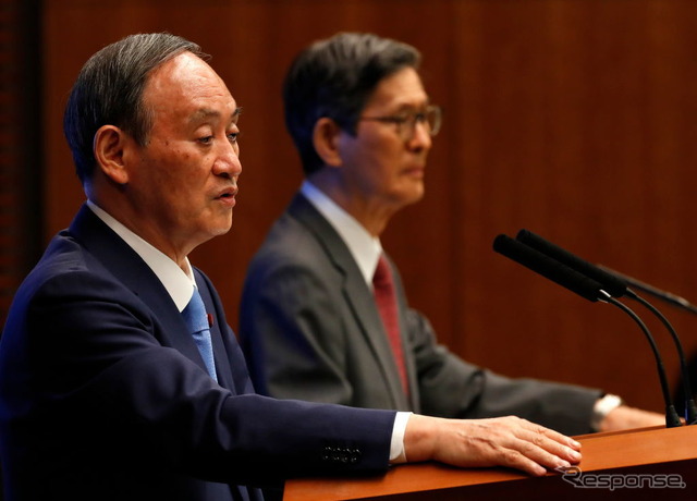 コロナ緊急事態解除を決定、記者会見を行う菅総理（6月17日）