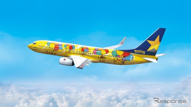 スカイマーク・「ピカチュウジェットBC（ボーイング737-800型、JA73AB号機）