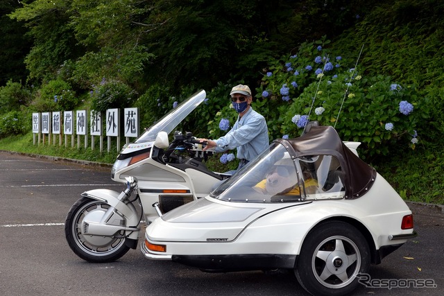 笠間稲荷神社、車の茅の輪くぐり