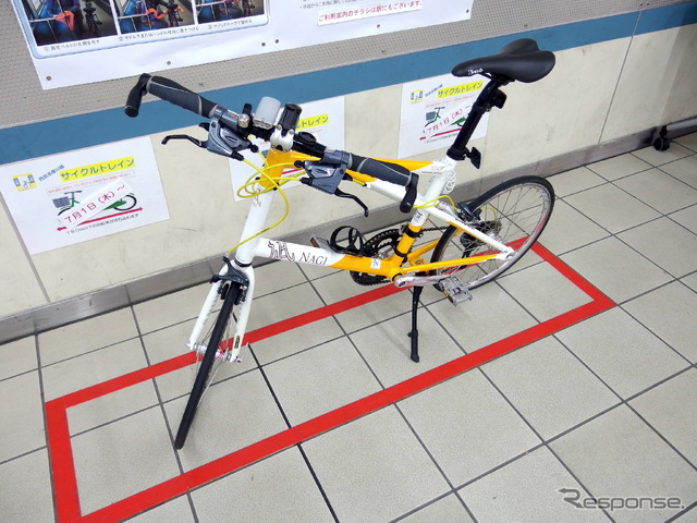 西武多摩川線サイクルトレイン(武蔵堺駅デモ)