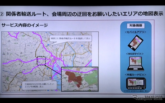 東京2020オリパラ関係者輸送ルートの混雑緩和にむけたナビアプリ・地図サイトなどのサービス説明会