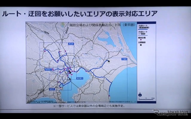 東京2020オリパラ関係者輸送ルートの混雑緩和にむけたナビアプリ・地図サイトなどのサービス説明会