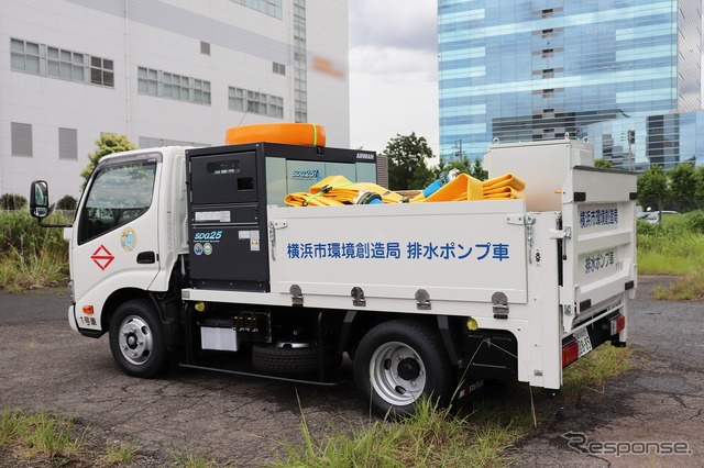 排水ポンプ車