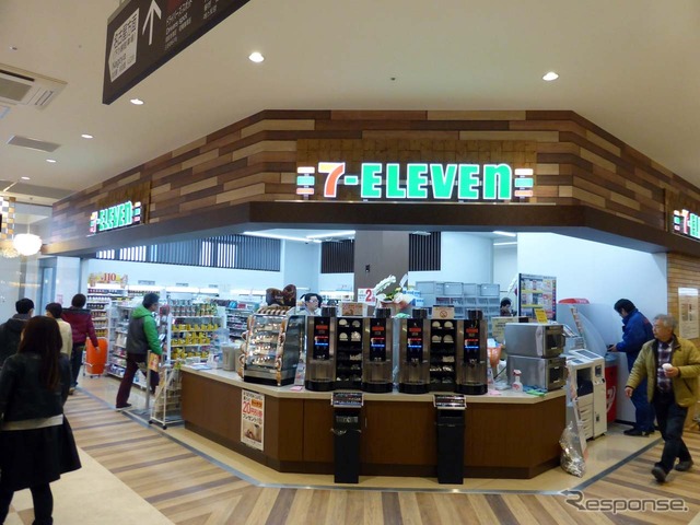 岡崎SA内（NEXCO 中日本）に出店したセブンイレブン（参考画像）