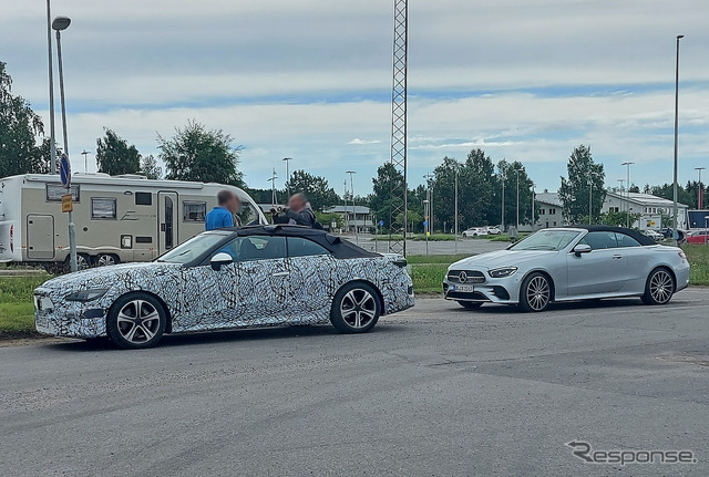 メルセデスベンツ CLEクラス と思われるプロトタイプ車両(スクープ写真)