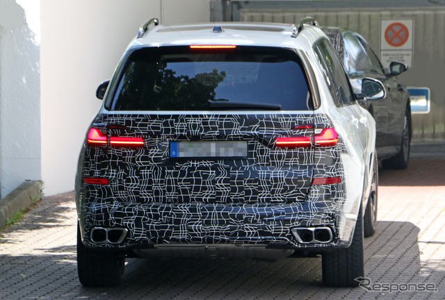 BMW X7 改良新型プロトタイプ(スクープ写真)