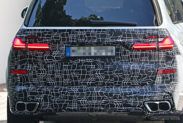 BMW X7 改良新型プロトタイプ(スクープ写真)
