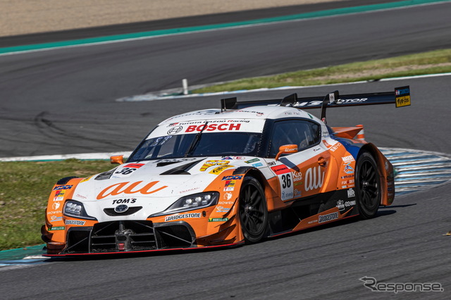 GT500クラス3位の#36 au TOM'S GR Supra(関口雄飛/坪井翔)