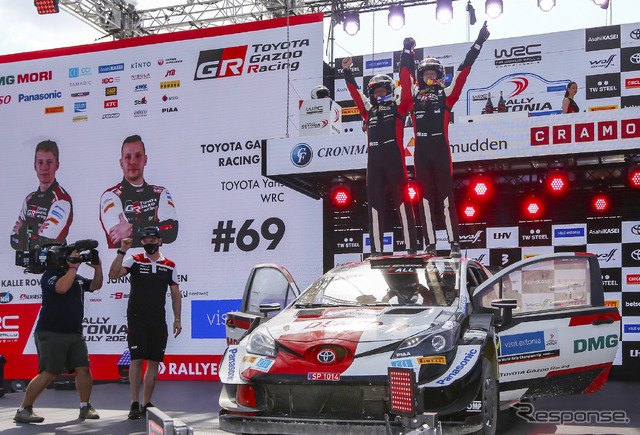 WRC第7戦エストニアを制した#69 ロバンペラ(コ・ドライバーはJ.ハルットゥネン)。