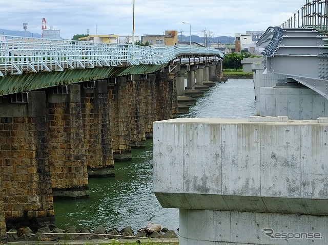 南海 北島支線 紀ノ川橋梁 河西橋(かせいばし)