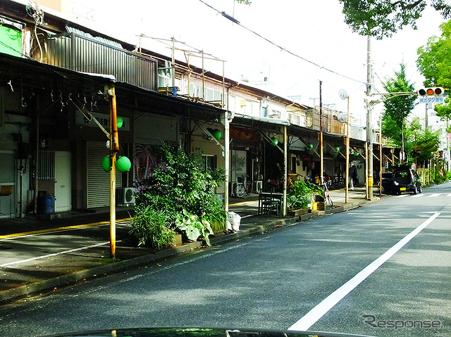 和歌山市 築地通りの街並み