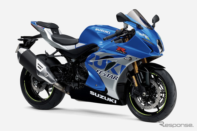 スズキGSX-R1000R ABS:トリトンブルーメタリック/ミスティックシルバーメタリック