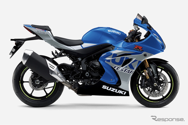 スズキGSX-R1000R ABS:トリトンブルーメタリック/ミスティックシルバーメタリック