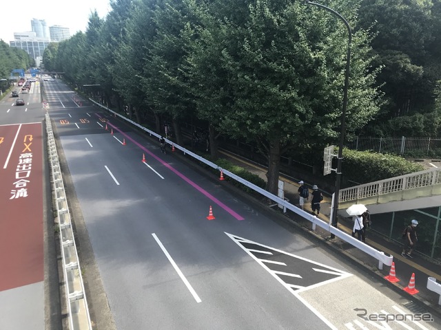 東京・国立競技場付近での交通規制