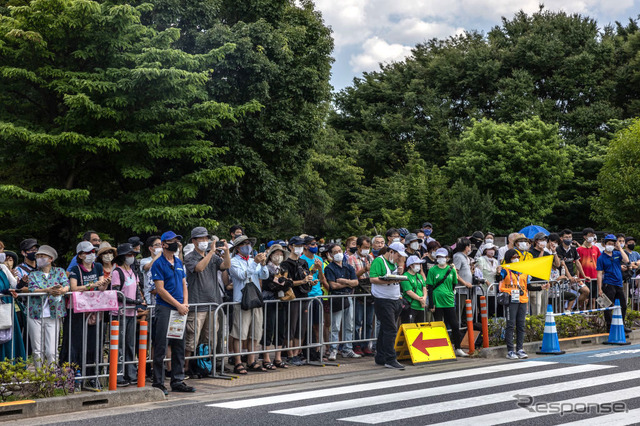 東京2020オリンピック、自転車女子ロードレース（7月25日、武蔵野の森公園付近）