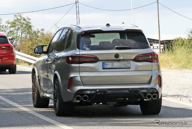 BMW X5M 改良新型プロトタイプ(スクープ写真)