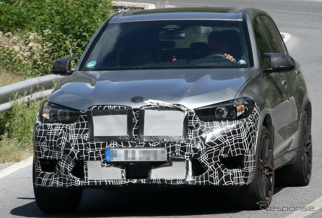 BMW X5M 改良新型プロトタイプ(スクープ写真)