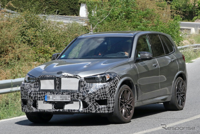 BMW X5M 改良新型プロトタイプ(スクープ写真)