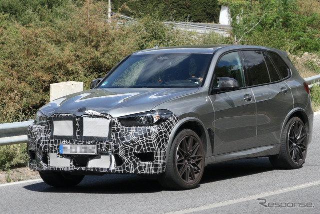 BMW X5M 改良新型プロトタイプ(スクープ写真)