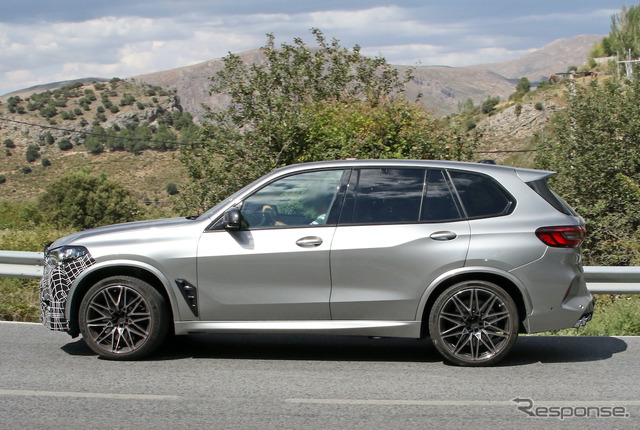 BMW X5M 改良新型プロトタイプ(スクープ写真)