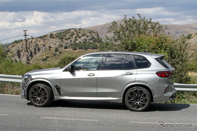 BMW X5M 改良新型プロトタイプ（スクープ写真）