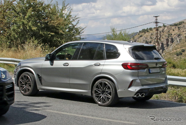 BMW X5M 改良新型プロトタイプ(スクープ写真)