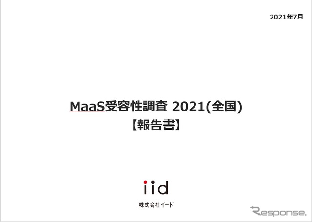 「MaaS受容性調査 2021（全国）」