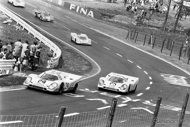 1970年スパフランコルシャン1000kmのポルシェ917K(#25 ロドリゲス)
