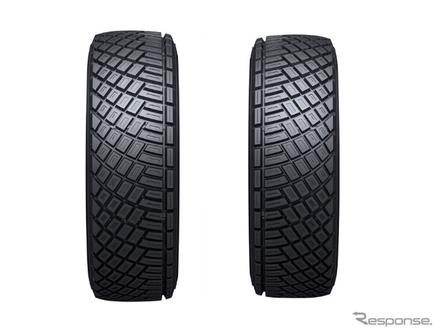 左がダンロップ DIREZZA 88R H-R（右専用）、右が同DIREZZA 88R H-L（左専用）