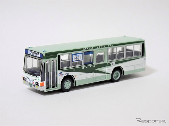 国際興業バス、ミニチュア2台セット…ザ・バスコレクション限定販売 1枚