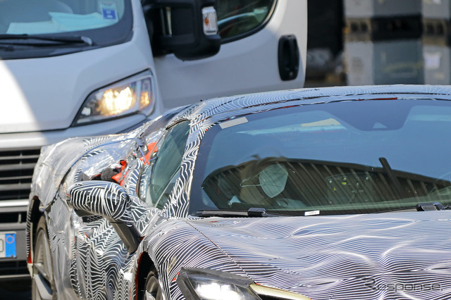 フェラーリ 296GTB スパイダー プロトタイプ(スクープ写真)