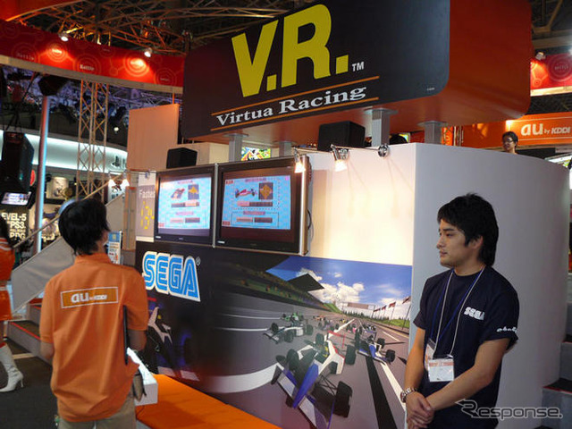 【東京ゲームショウ08】携帯電話機用レースゲームは名作の移植